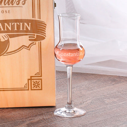 Grappaglas mit Gravur "Constantin"