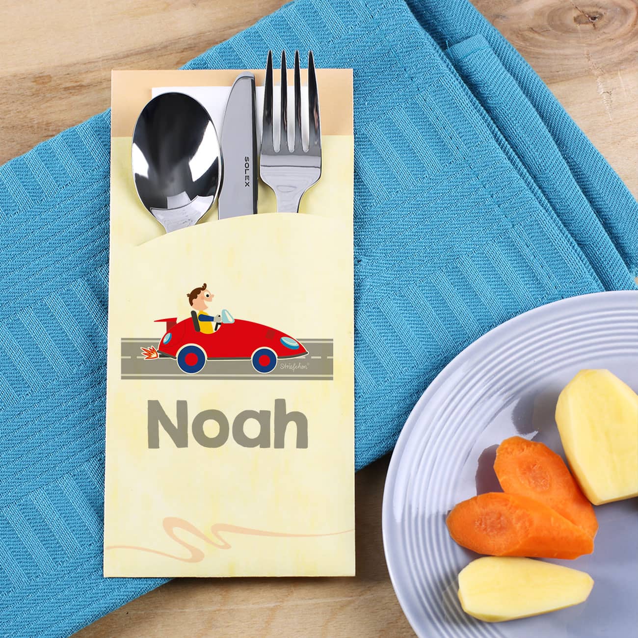 Bedruckte Bestecktüte