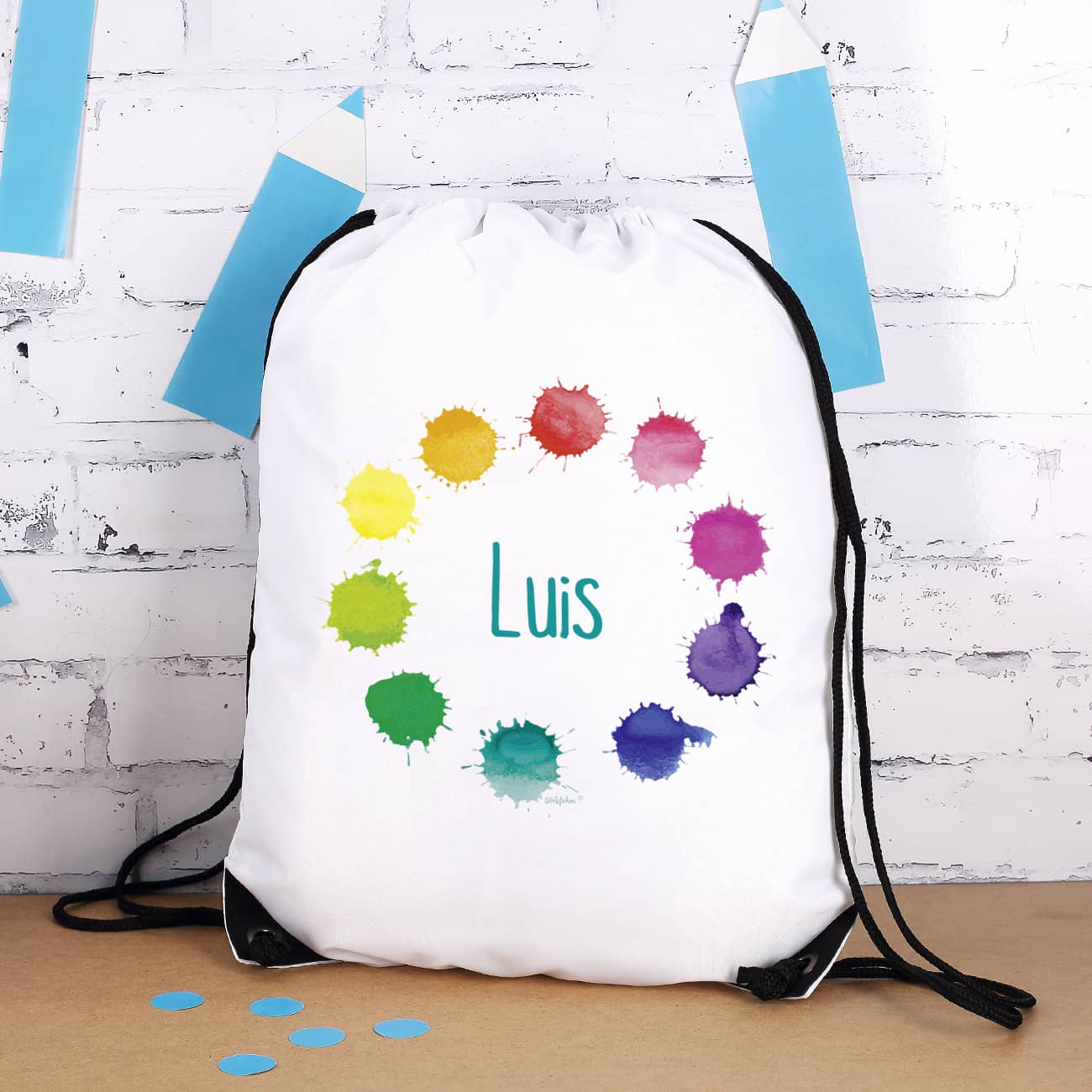 Sportbeutel mit Namensaufdruck