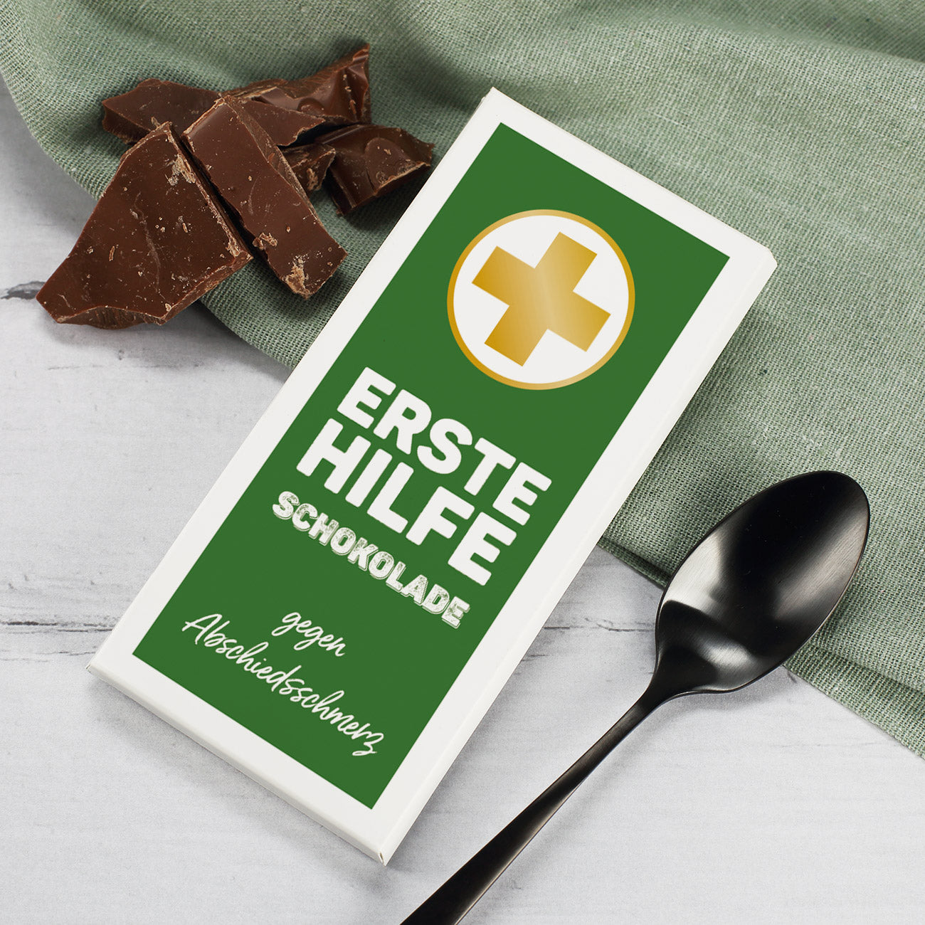 Legende in Rente Whisky-Geschenkset mit Glenfiddich, graviertem Glas und Schokolade