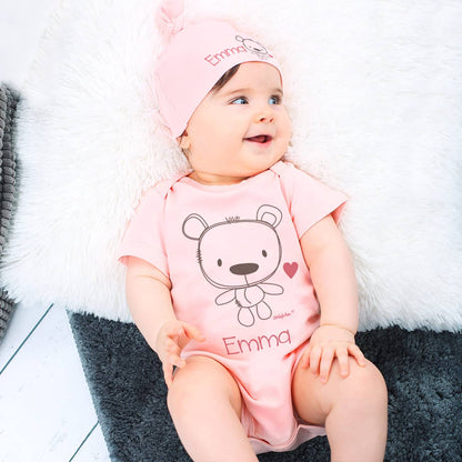 Body und Mütze mit Teddymotiv