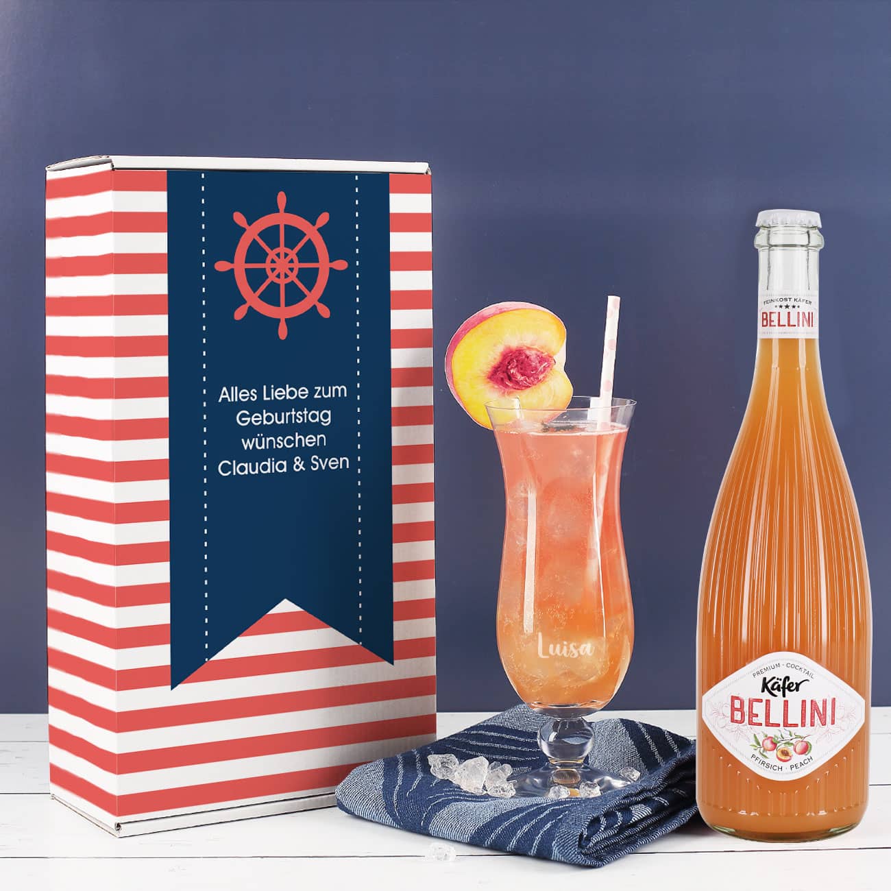 Maritimes Bellini Geschenkset