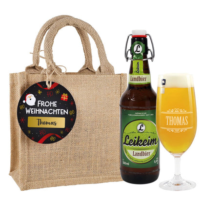 Individuelles Biergeschenk zu Weihnachten