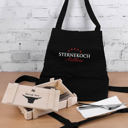 Steak Besteck von WMF mit Sternekoch Schürze