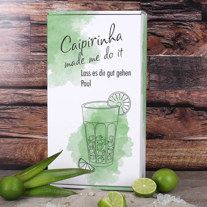 Geschenkverpackung "Caipirinha made me do it"
