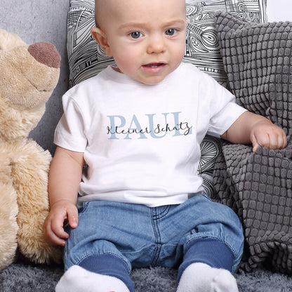 Weißes Baby T-Shirt mit Aufdruck