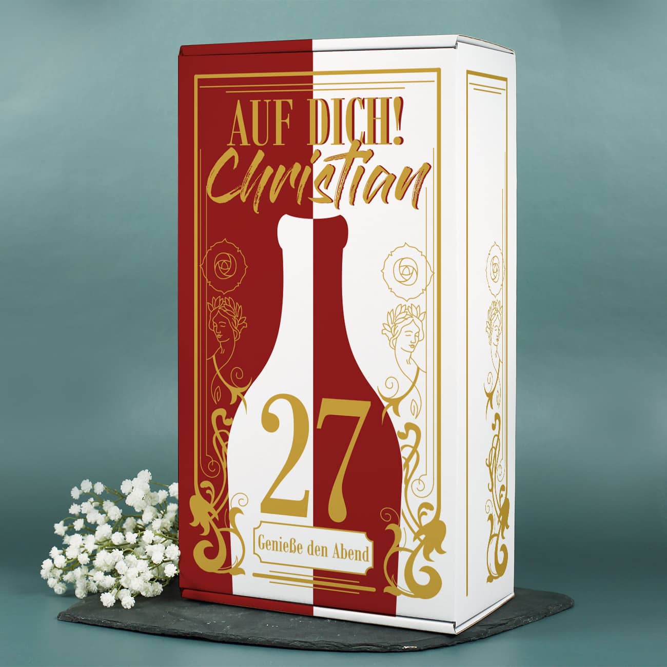 Individuell gestaltete Geschenkverpackung für Ihre Lillet Set mit Name, Alter und Wunschtext