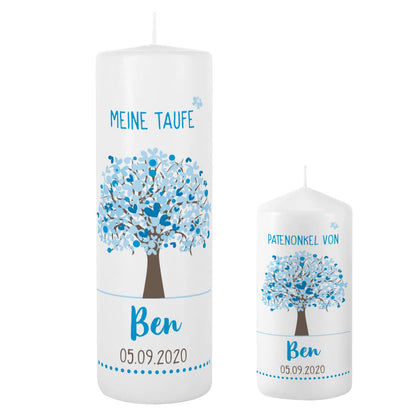 Beide Kerzen persönlich bedruckt