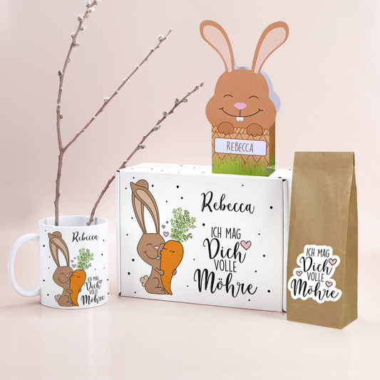 Geschenkset durchweg mit Name nach Wunsch personalisiert
