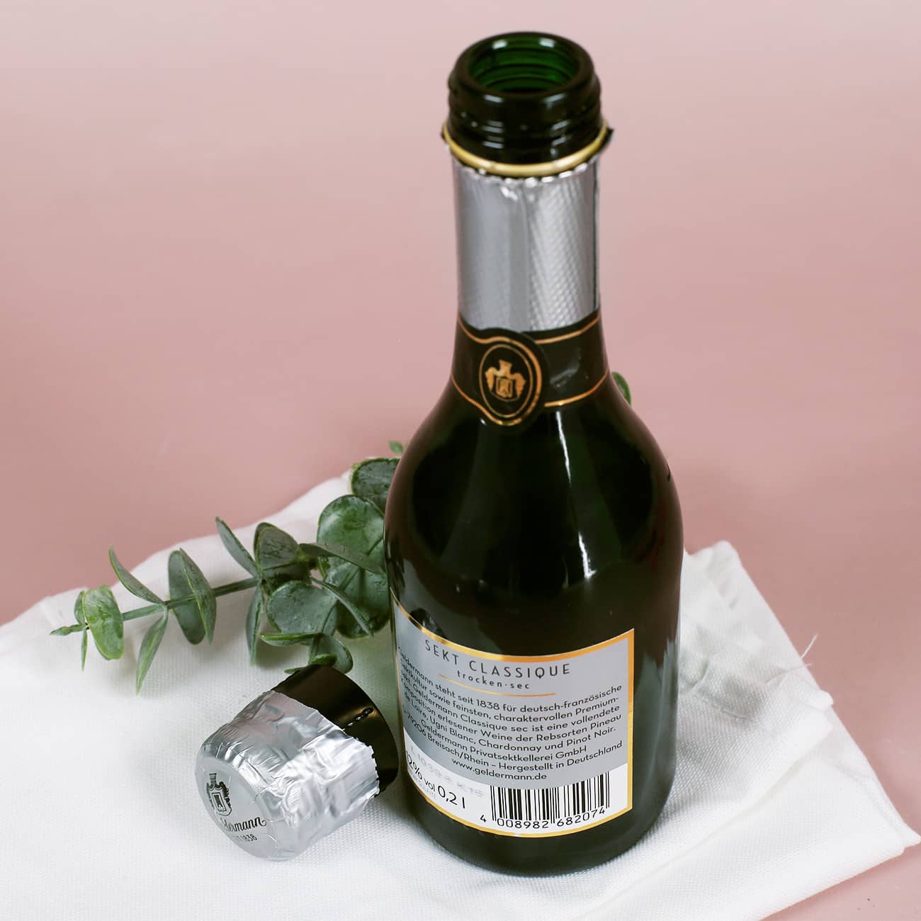 Du bekloppt, Ich bekloppt, Wir Freunde - Geschenkset mit Sekt und Sektglas