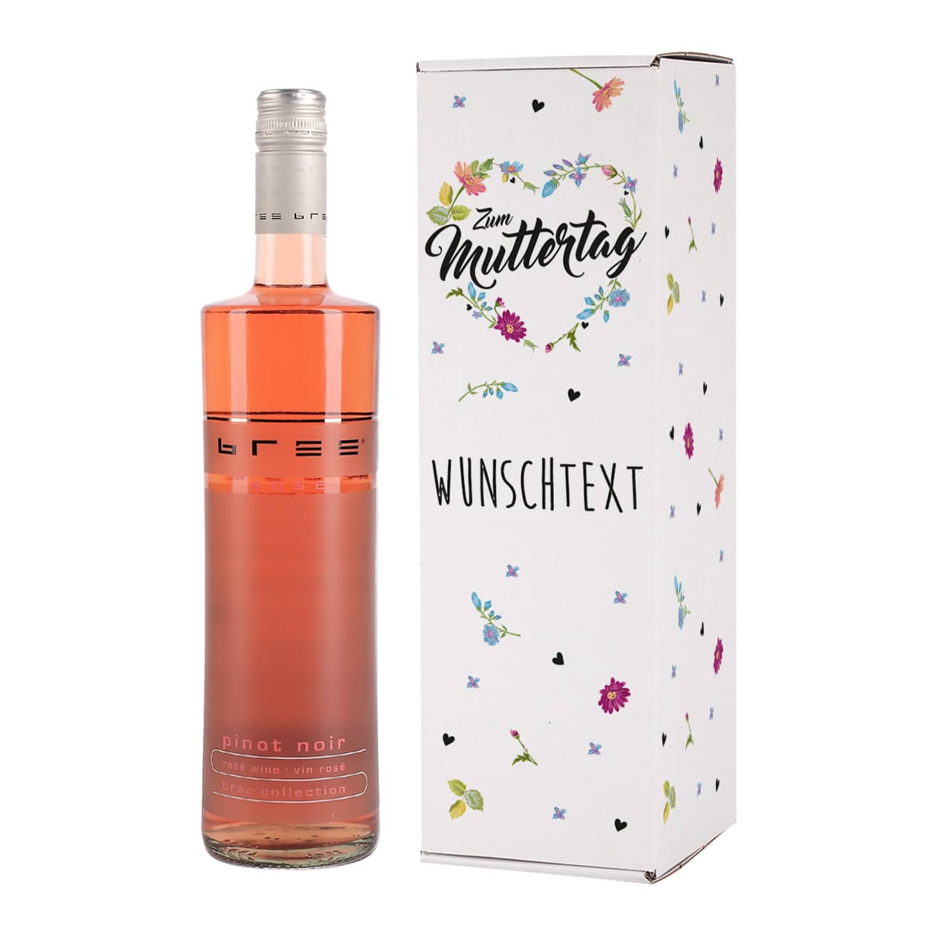 BREE Roséwein mit personalisierter Flschenverpackung