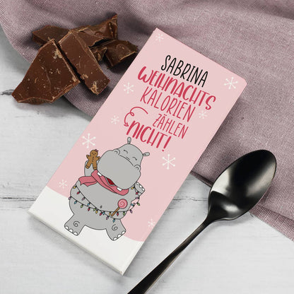 100g Schokolade mit personalisierter Verpackung mit Name