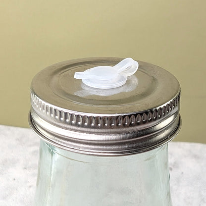 Nahaufnahme des Deckels mit geschlossener Dichtung