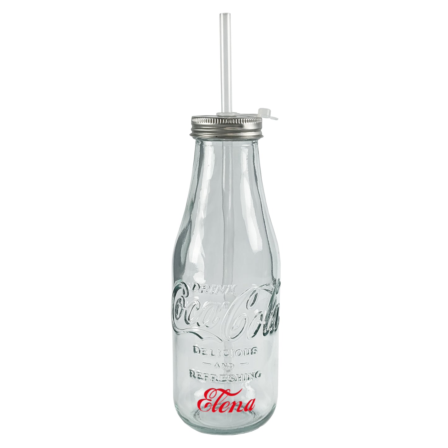 Produktbild auf weißem Hintergrund – mit Strohhalm & Deckel