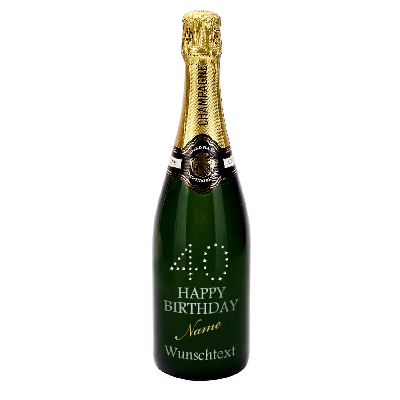 Champagner zum 40. Geburtstag mit Gravur