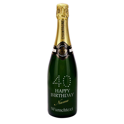Champagner zum 40. Geburtstag mit Gravur