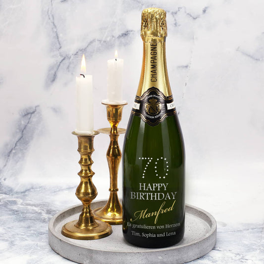 Champagner zum 70. Geburtstag mit Gravur