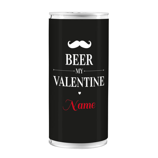 Bierdose zum Valentinstag mit Wunschname