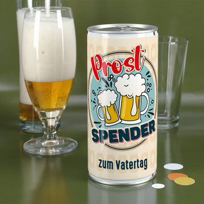 Prost-Spender - 1 L Bierdose mit Ihrem Wunschtext