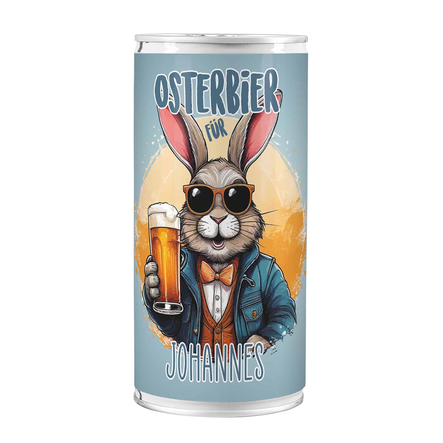 Personalisiertes Osterbier mit Name | 1 Liter Bierdose als Geschenk zu Ostern mit Osterhase
