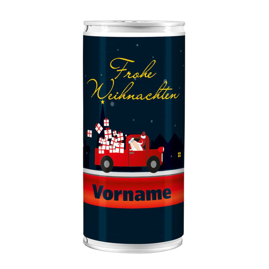 Persönliche Bierdose - Frohe Weihnachten - mit Name