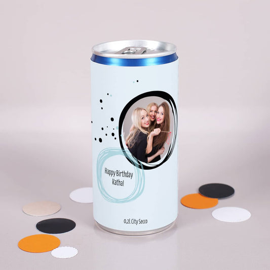 Seccodose beliebig gestalten mit Foto und Text