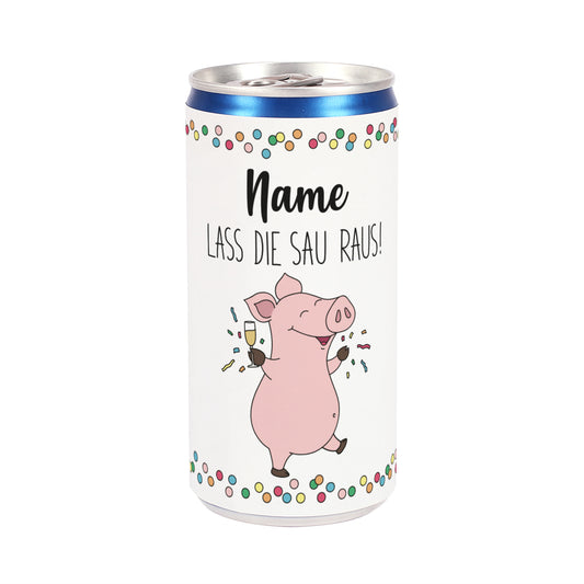 Seccodose mit Partyschweinchen zum Geburtstag