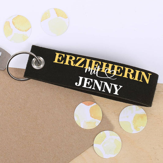 Schlüsselanhänger Erzieherin mit Herz