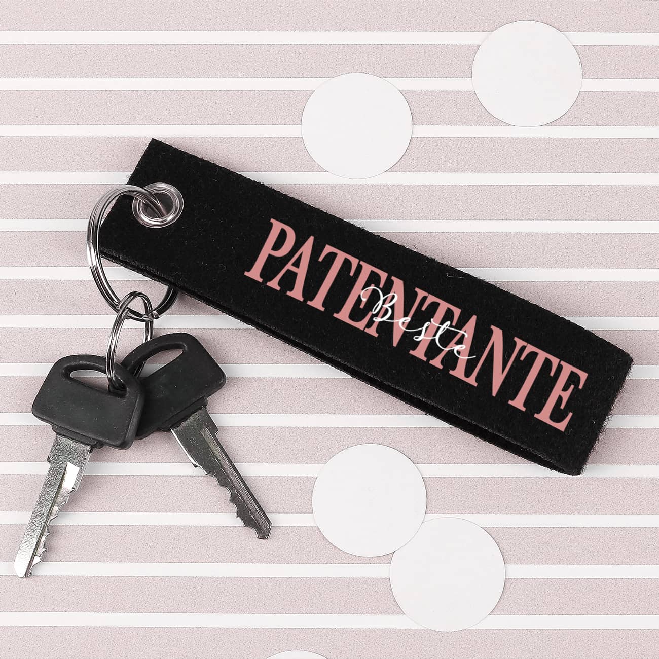 Patentante Schriftzug mit Text personalisiert, beispielsweise Name