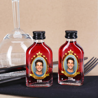 Fruchtlikör mit Foto zum Geburtstag