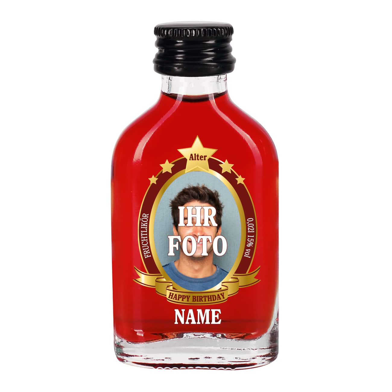 Mit Ihrem Wunschfoto, Name und Alter bedruckt