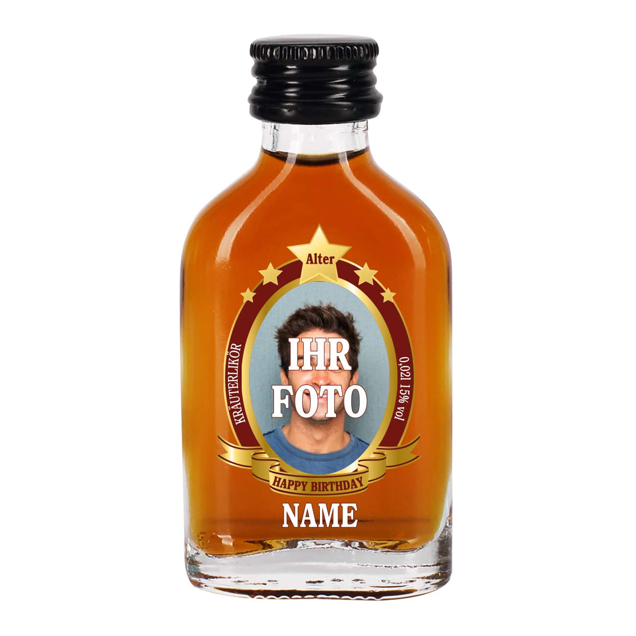 Mit Ihrem Wunschfoto, Name und Alter bedruckt