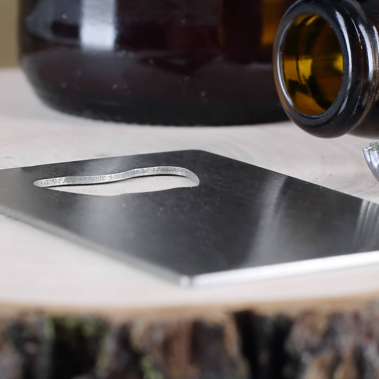 Handlicher Metall-Flaschenöffner