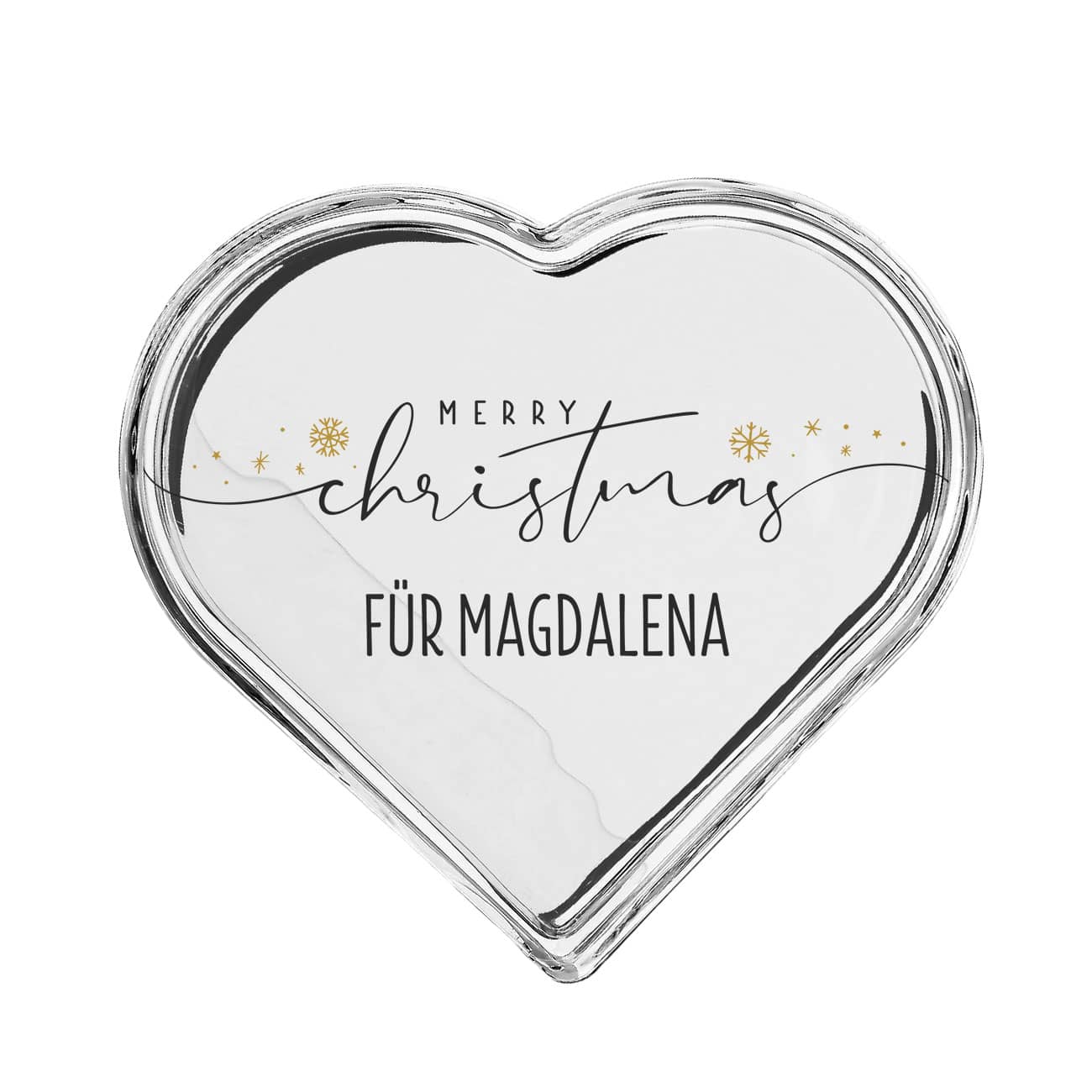 Bedruckte Glasdose - Merry Christmas