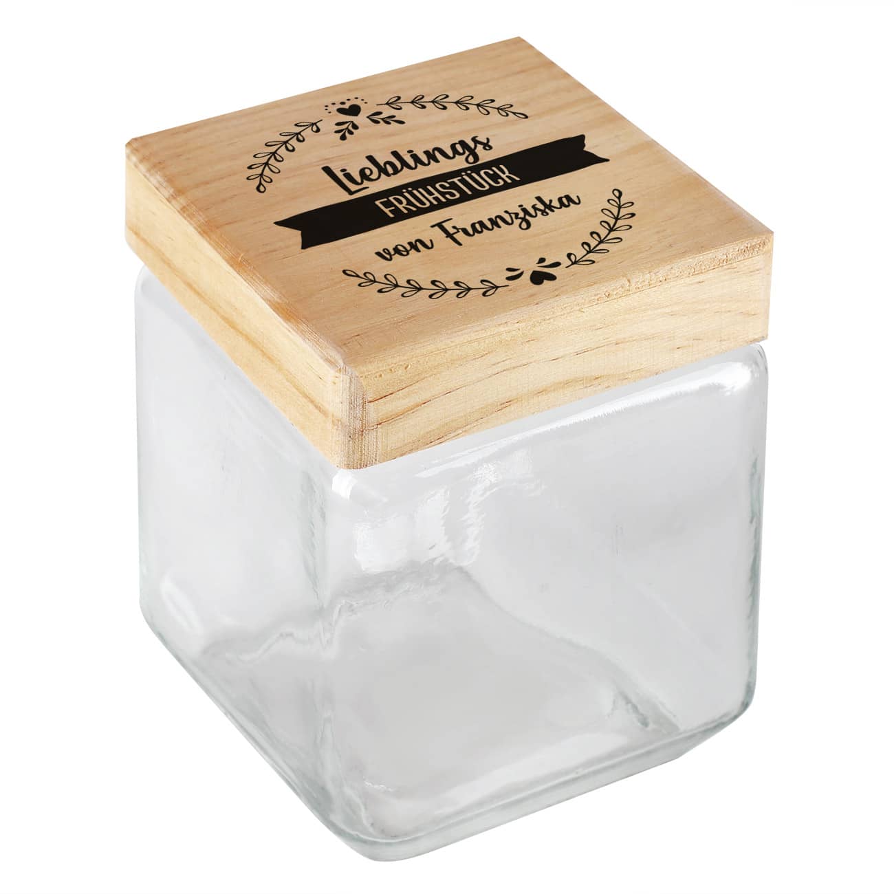 Druck mit drei Zeilen Text nach Wunsch