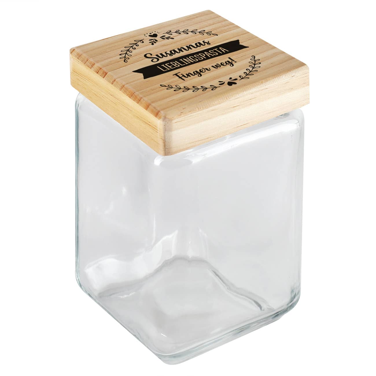 Druck mit drei Zeilen Text nach Wunsch