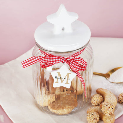 Kleine Glasdose für Kekse