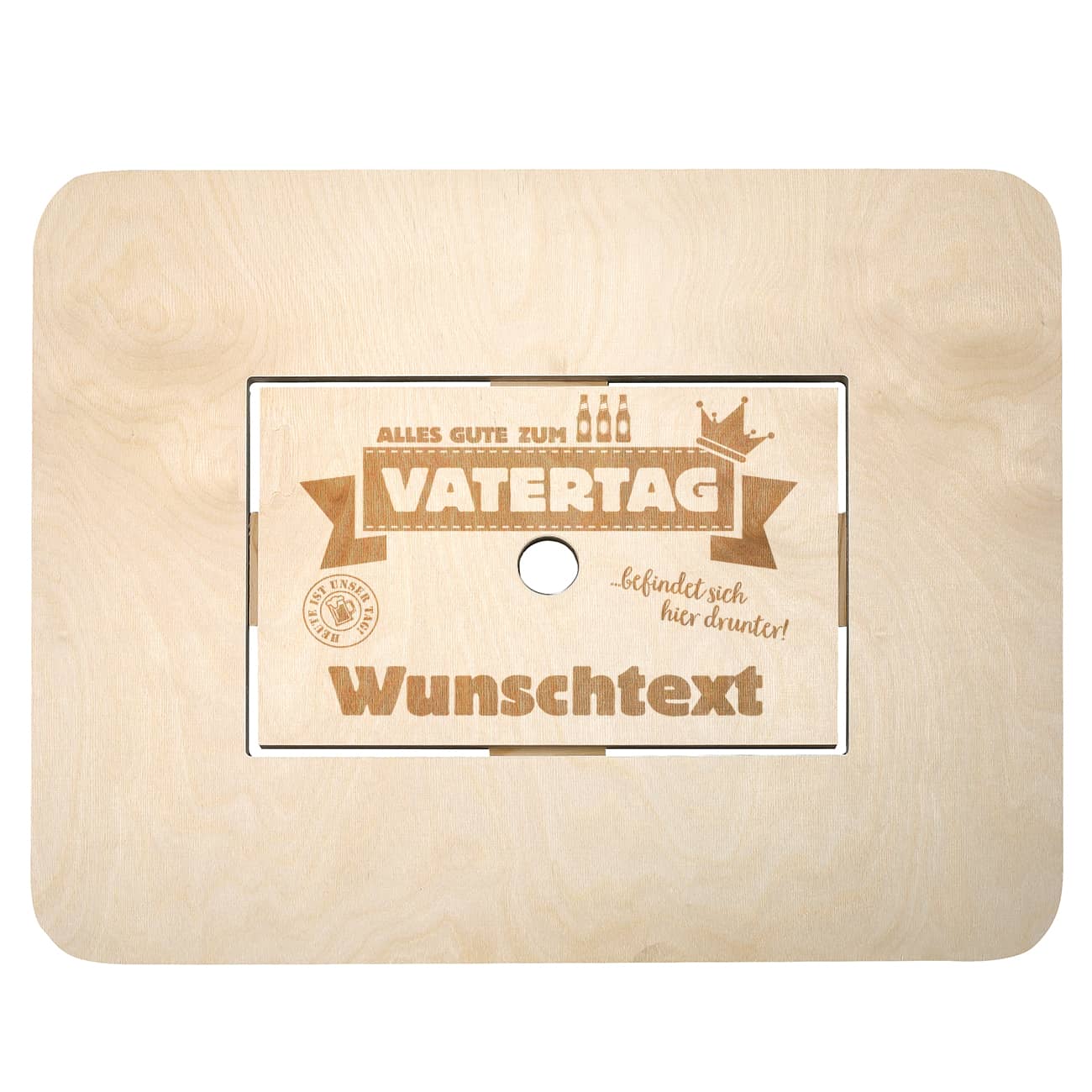 Bierkasten-Tisch zum Vatertag - mit persönlicher Gravur