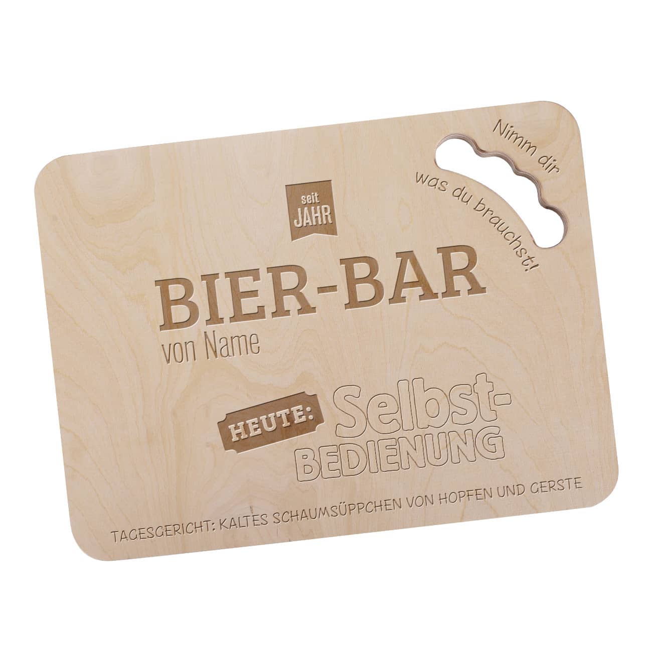 Personalisiert mit Gravur von Name und Jahr