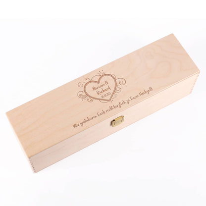 Geschenkbox mit Gravur zur Hochzeit 