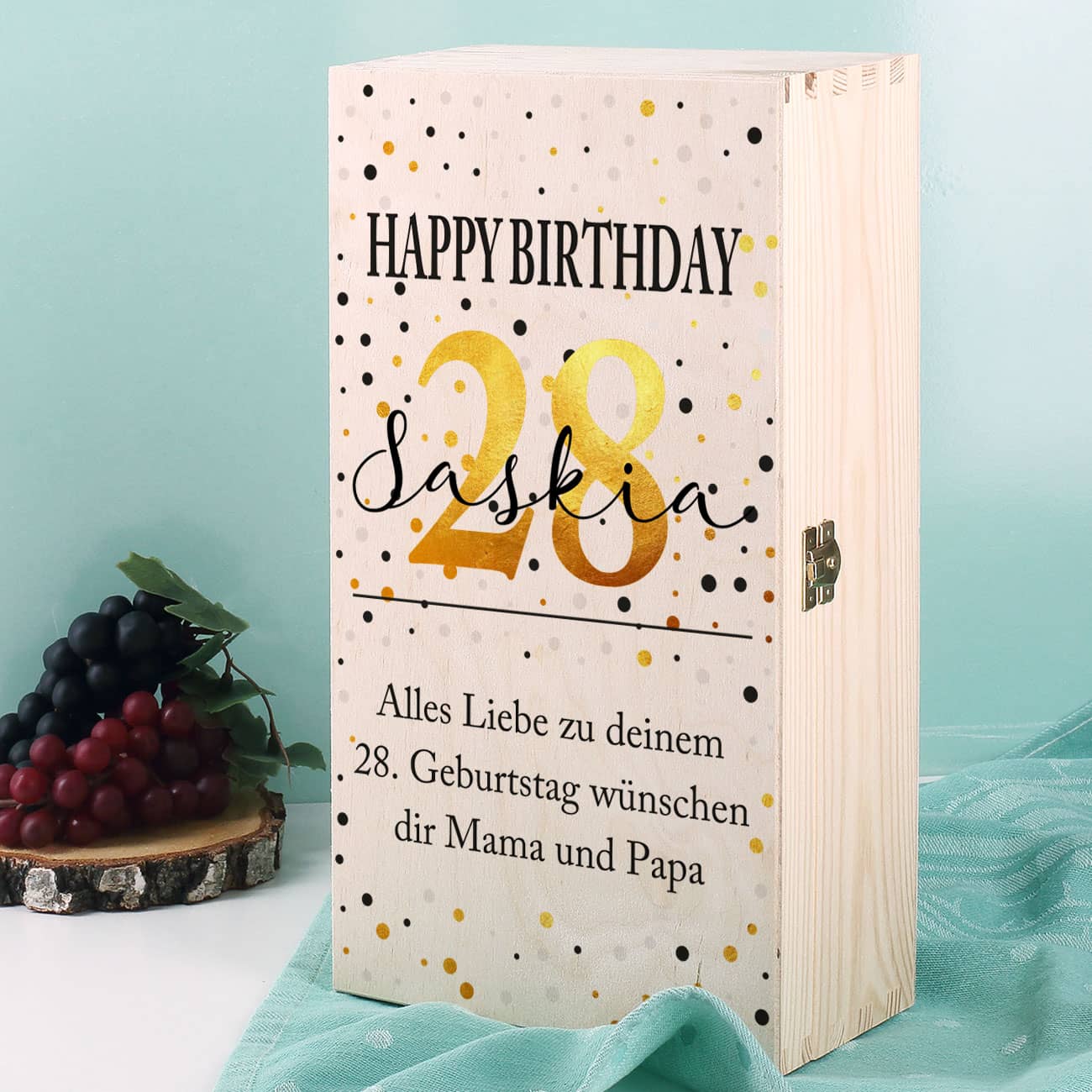 Persönliche Geschenkverpackung zum Geburtstag