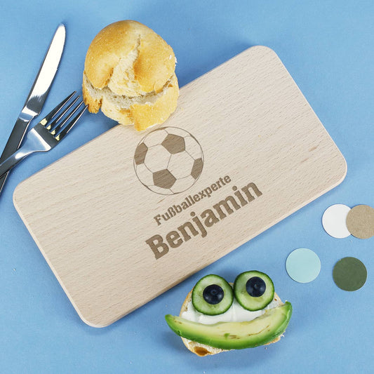 Mit persönlicher Gravur auf dem Brettchen