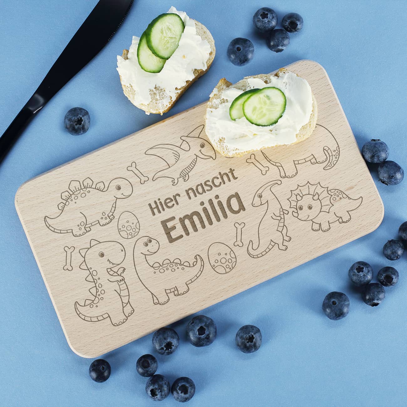 Brettchen zum Frühstücken mit persönlicher Gravur