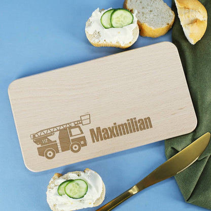 Mit persönlicher Gravur auf dem Brettchen