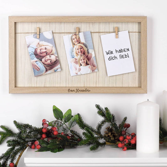 Bilderrahmen mit Ihrem Wunschnamen garviert