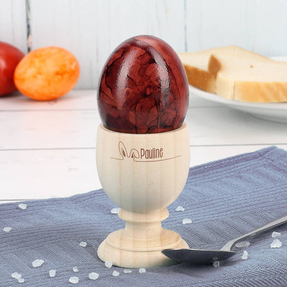 gravierter Holz-Eierbecher mit Name