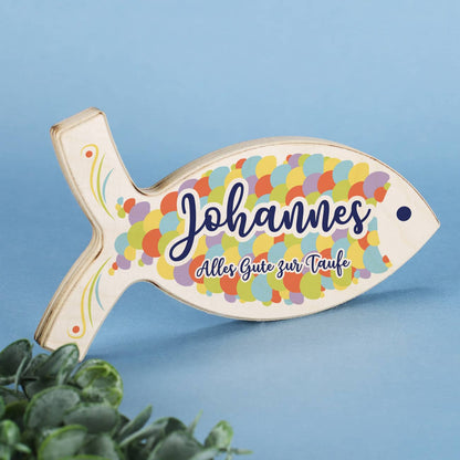 Hol Fish Holzfisch zur Taufe | personalisiert – geschenke-online.at