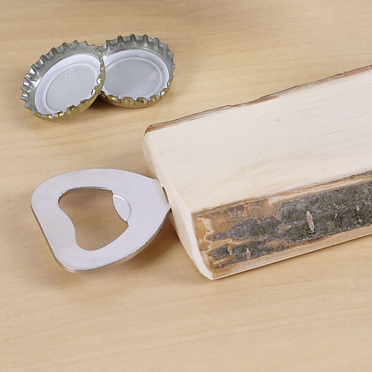 gravierter rustikaler Holzflaschenöffner Hemd verkotzt Hos' zerrissen mit Wunschname