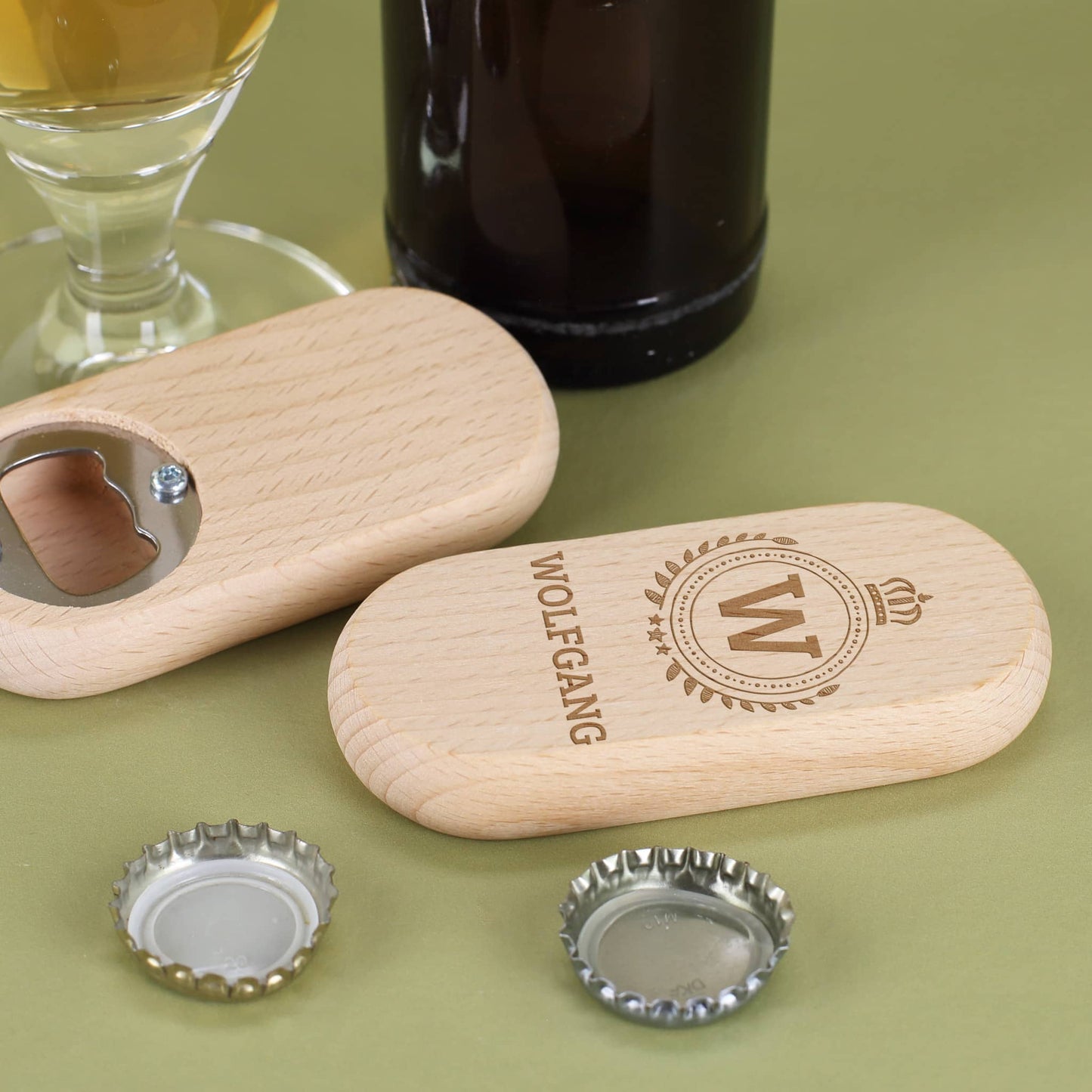 Flaschenöffner aus Holz