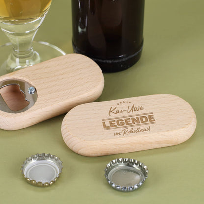 Flaschenöffner Legende in Rente